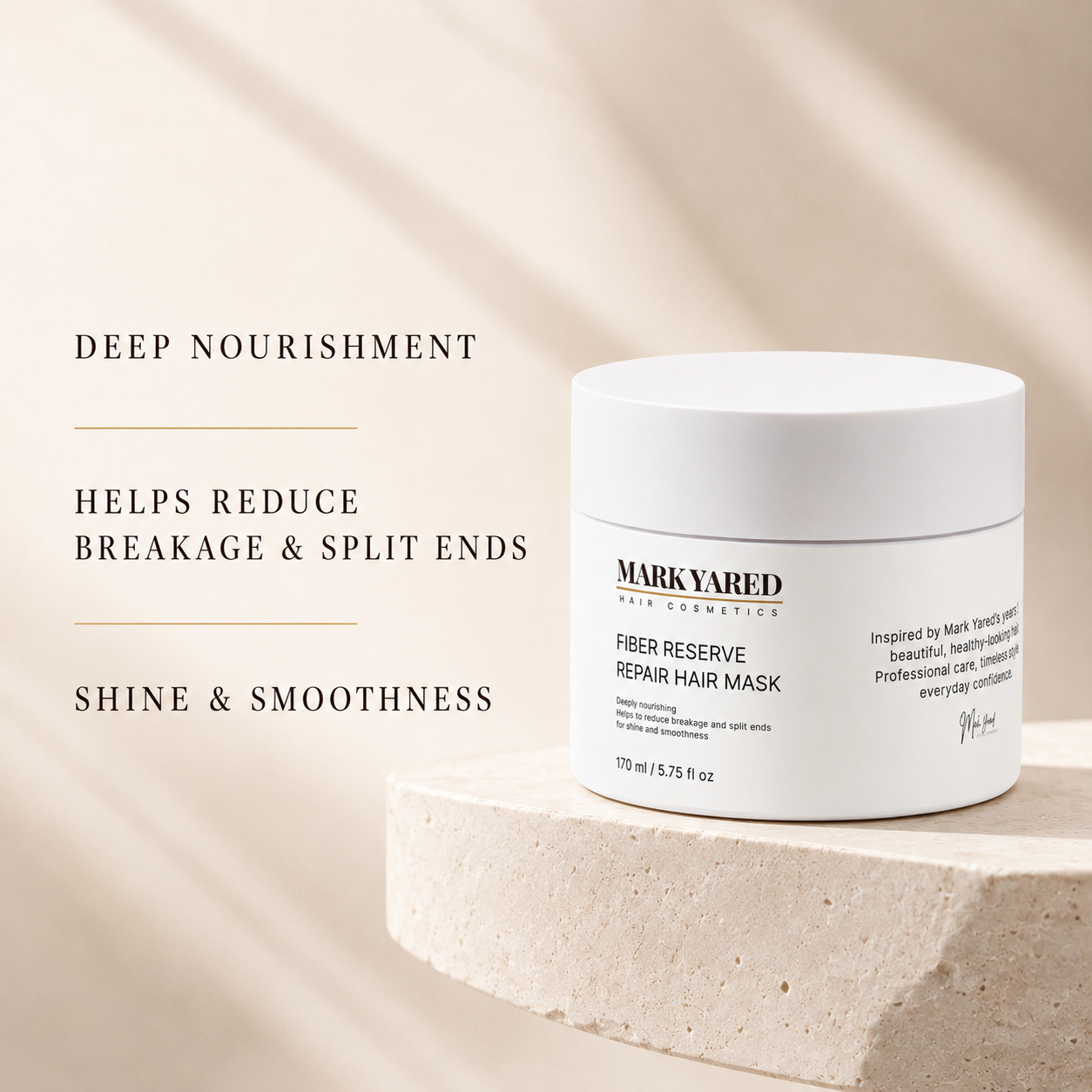 Fiber Reserve Repair Hair Mask benefits: deep nourishment, breakage and split-end care, shine and smoothness